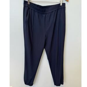 Banana Republic Navy Blue Pull On Jogger Pants Wrinkle Resistant Women Sz 12